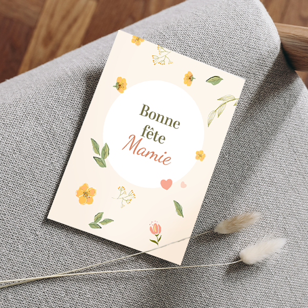 Carte fête des grands-mères